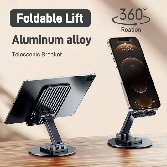 360degree Foldable Rotating Desktop Bedside Telescopic Mobile Phone Accessories Stand Holder Support