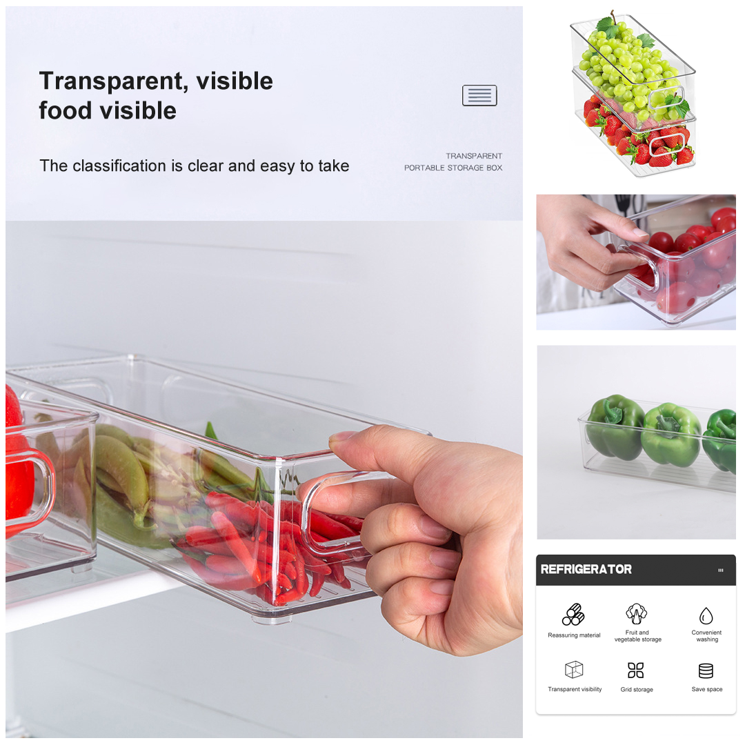 Small Organizer Bin - 3 Pcs Clear