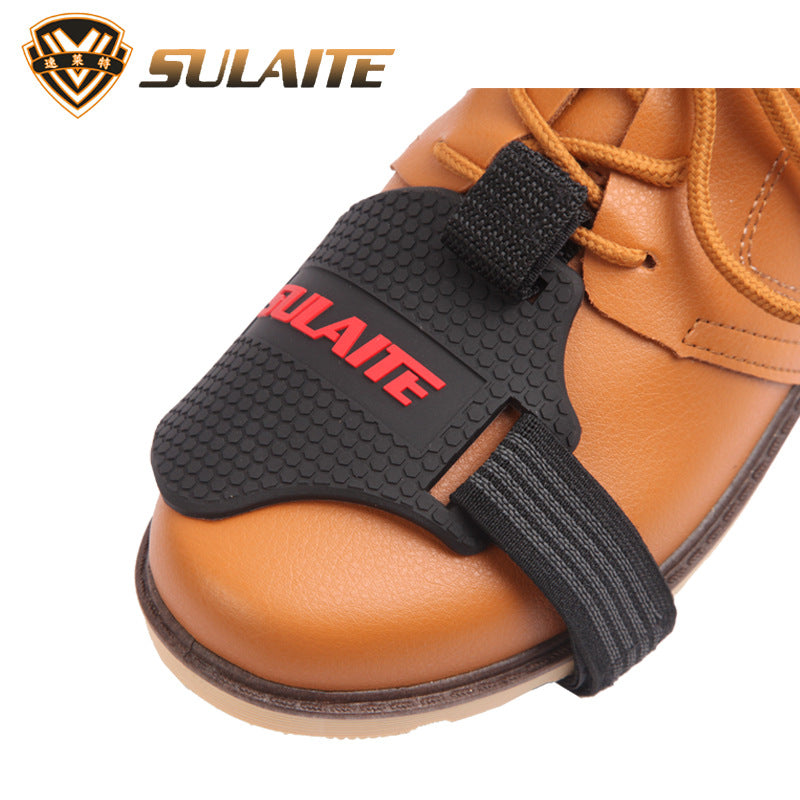 SULAITE Motorcycle Shift Pad Gear Shoe Cover Durable Lightweight Boot Protector Adjustable for Riding Moto Accessories